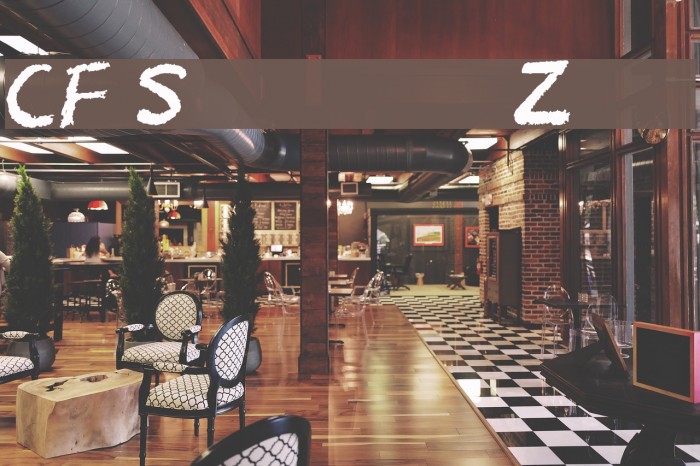 CF School Zone Font examples
