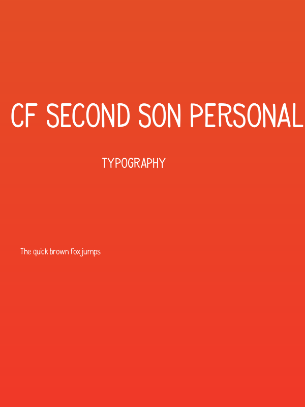 CF Second Son PERSONAL Regular Poster