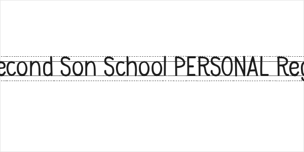 CF Second Son School PERSONAL Regular Logo
