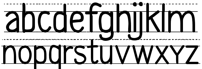 CF Second Son School PERSONAL Regular Font LOWERCASE