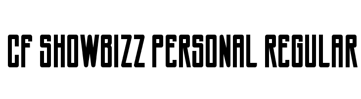CF Showbizz PERSONAL Regular  font caratteri gratis
