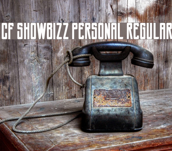 CF Showbizz PERSONAL Regular Font examples