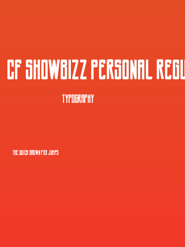 CF Showbizz PERSONAL Regular Poster