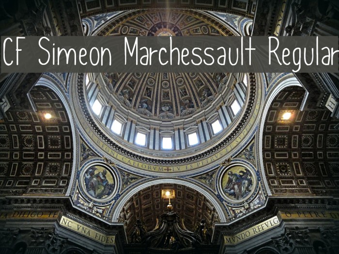 CF Simeon Marchessault Regular Font examples