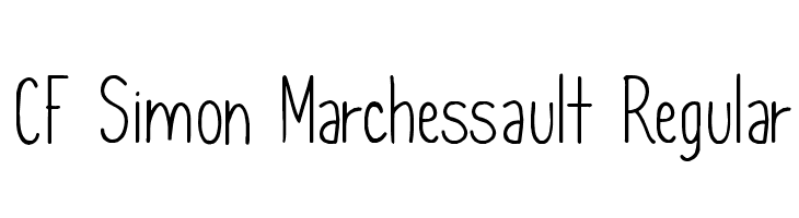CF Simon Marchessault Regular Font