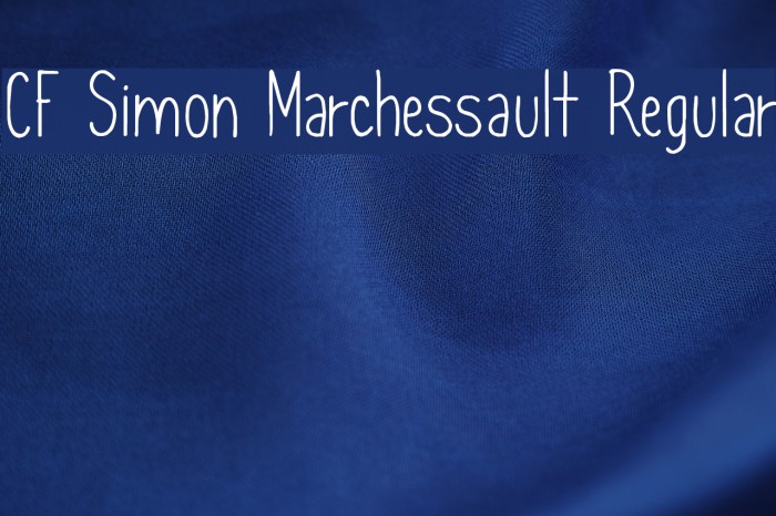 CF Simon Marchessault Regular Font examples