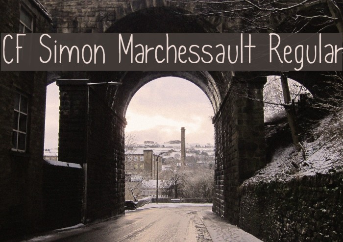 CF Simon Marchessault Regular Font examples