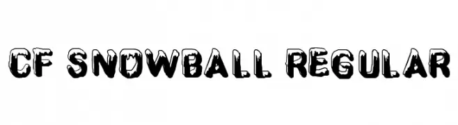 CF SnowBall Regular  baixar fontes gratis