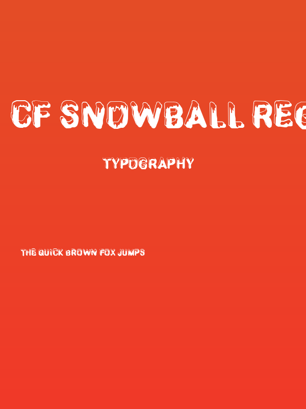 CF SnowBall Regular Poster