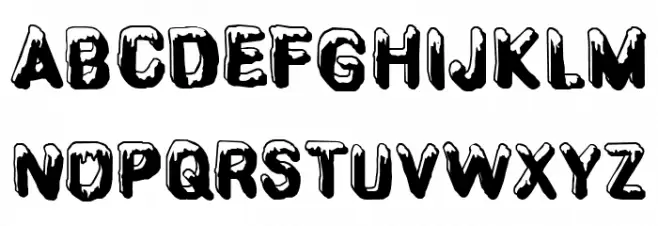 CF SnowBall Regular 字体 小写