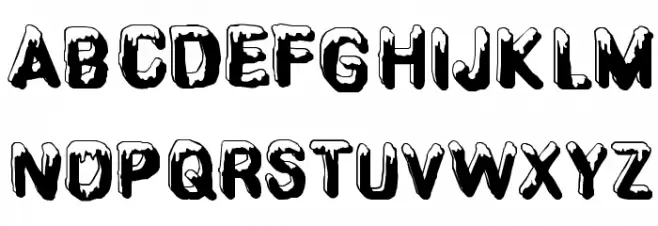 CF SnowBall Regular Шрифта ВЕРХНИЙ