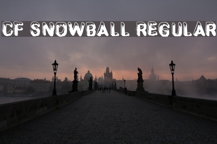 CF SnowBall Regular Font examples