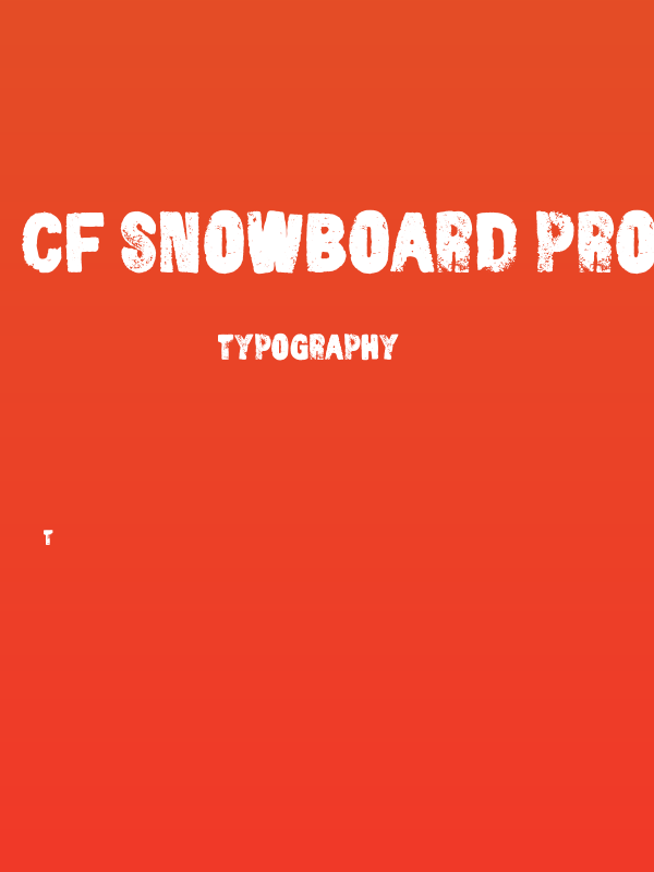 CF Snowboard Project PERSONAL Regular Poster