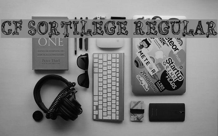 CF Sortilege Regular Font examples