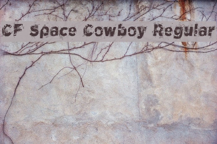 CF Space Cowboy Regular Font examples