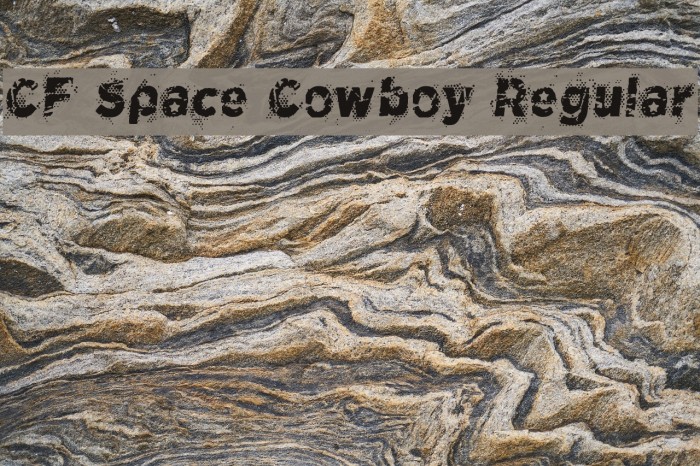 CF Space Cowboy Regular Font examples