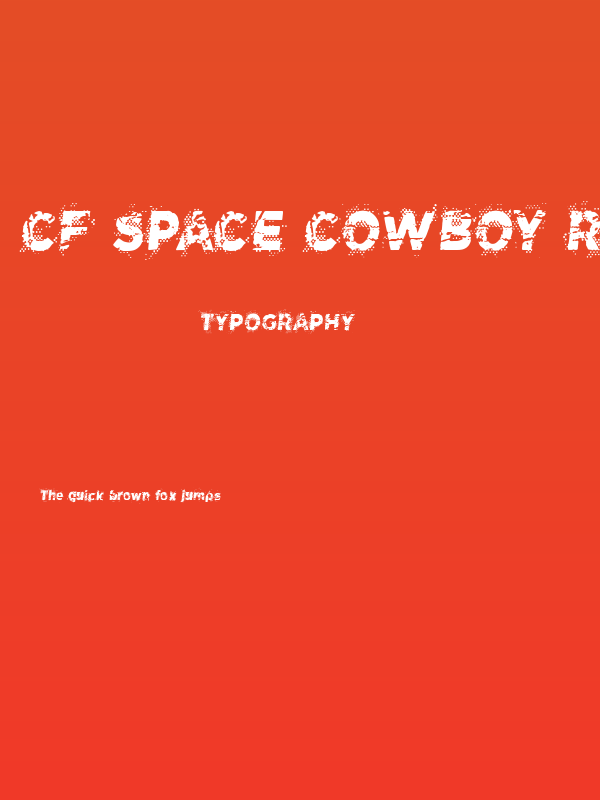 CF Space Cowboy Regular Poster