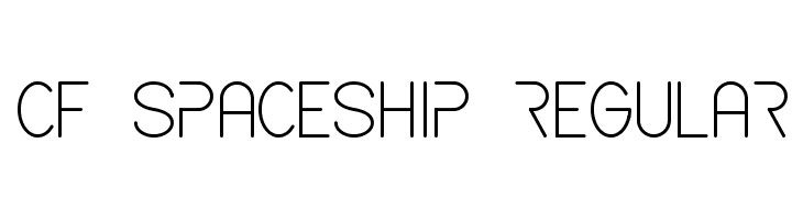 CF Spaceship Regular Font