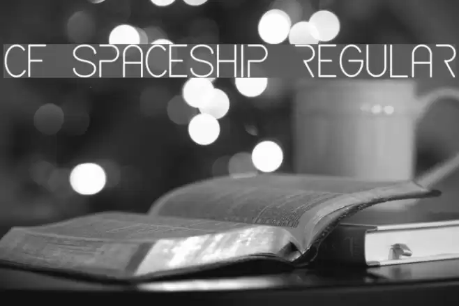 CF Spaceship Regular Font examples