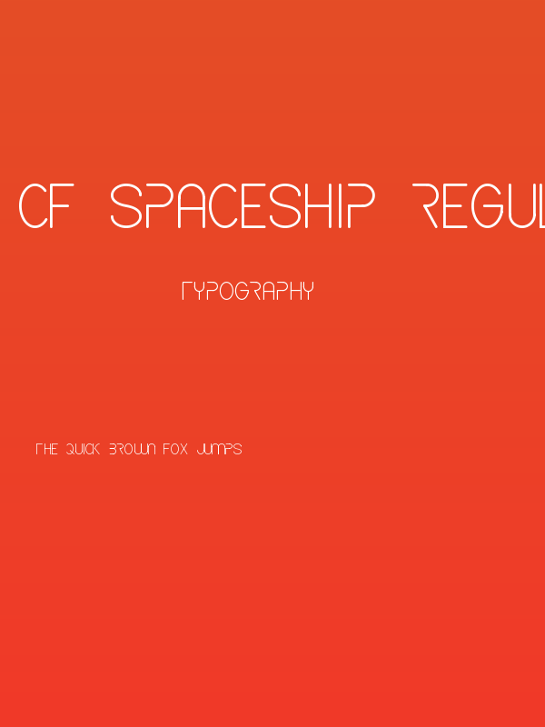 CF Spaceship Regular Poster