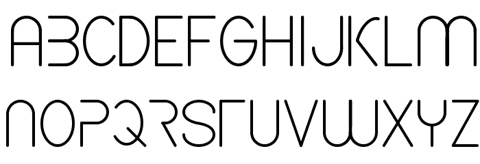CF Spaceship Regular Font LOWERCASE