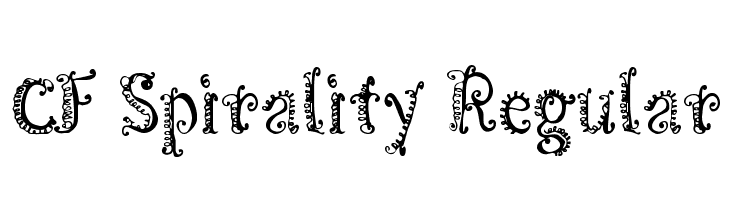 CF Spirality Regular  font caratteri gratis