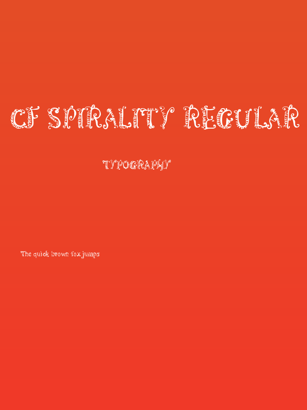CF Spirality Regular Poster