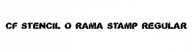 CF Stencil O Rama Stamp Regular  Fuentes Gratis Descargar