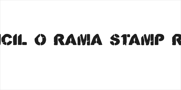 CF Stencil O Rama Stamp Regular Logo
