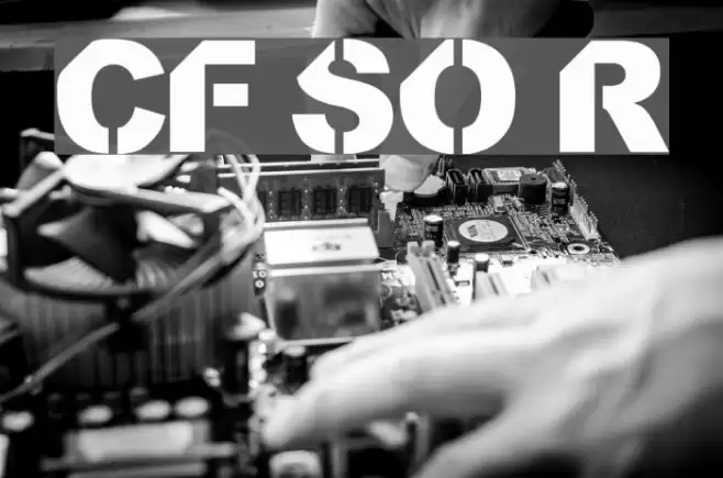 CF StencilOrama Regular Font examples