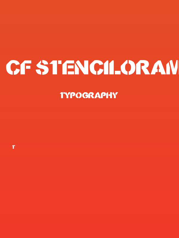 CF StencilOrama Regular Poster