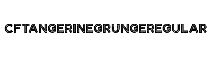 CF Tangerine Grunge Regular Fonte