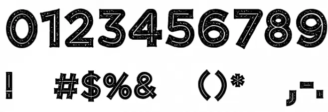 CF Tangerine Grunge Regular Font OTHER CHARS