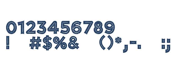 CF Tangerine Grunge Regular Other Characters