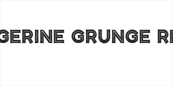 CF Tangerine Grunge Regular Logo