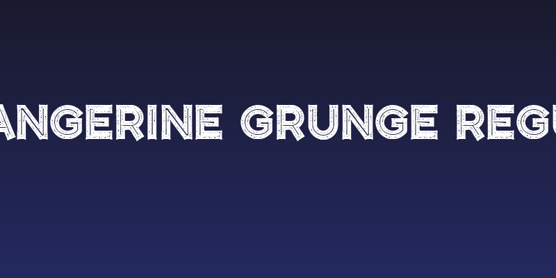 CF Tangerine Grunge Regular Social Header