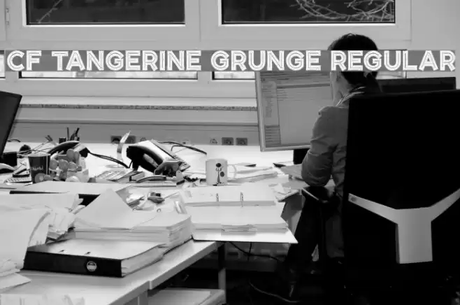 CF Tangerine Grunge Regular Font examples