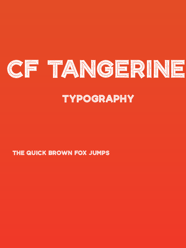 CF Tangerine Grunge Regular Poster