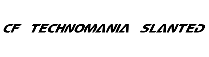 CF TechnoMania Slanted  font caratteri gratis