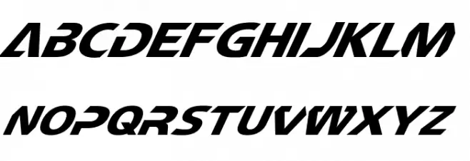 CF TechnoMania Slanted Fonte MAIÚSCULAS