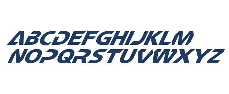 CF TechnoMania Slanted Lowercase