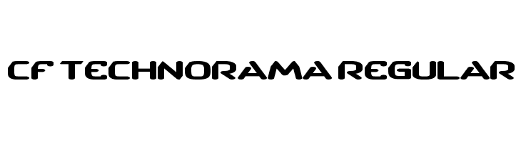 CF TechnoRama Regular  免费字体下载
