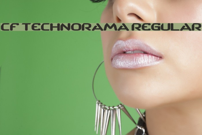 CF TechnoRama Regular Font examples