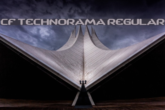 CF TechnoRama Regular Font examples