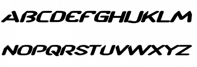 CF TechnoRama Slanted Fonte MAIÚSCULAS