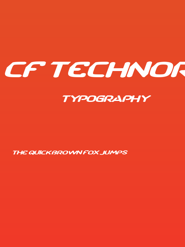 CF TechnoRama Slanted Poster