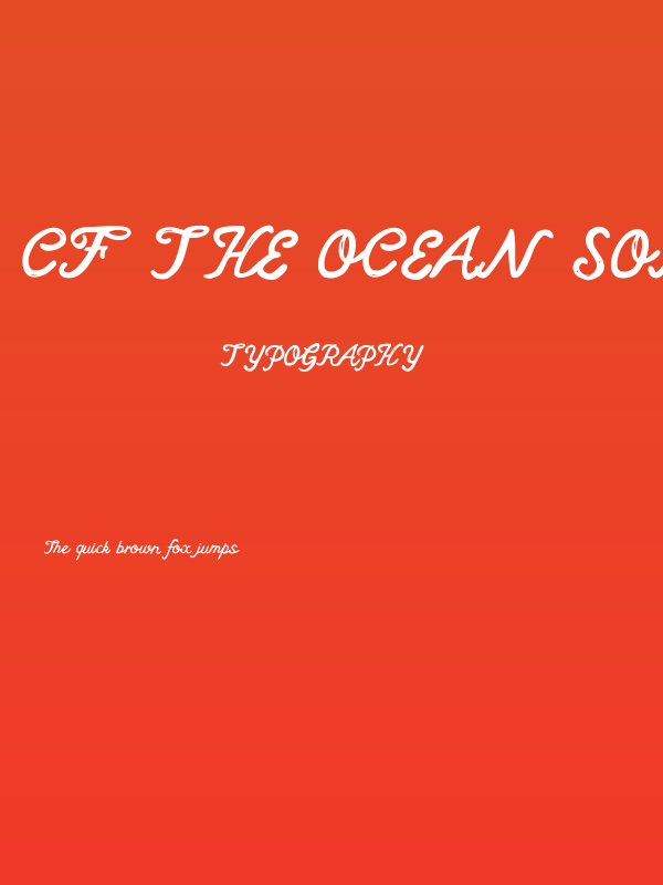 CF The Ocean Song PERSONAL Regular Poster