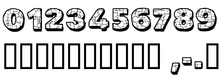CF The Rock Personal Use Regular Font OTHER CHARS