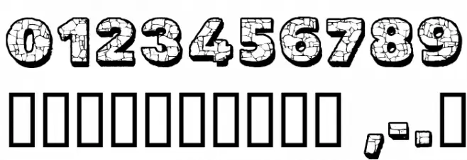 CF The Rock Personal Use Regular Font OTHER CHARS