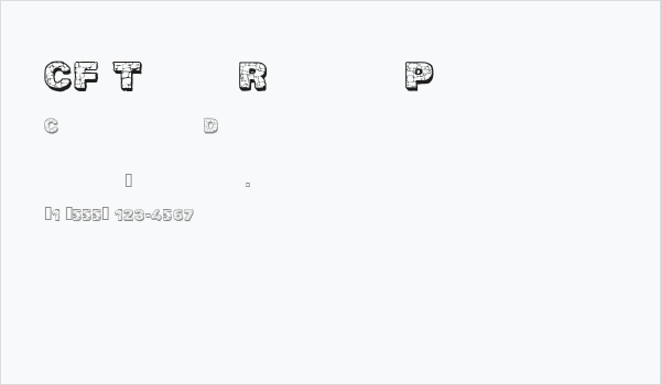 CF The Rock Personal Use Regular Business Card